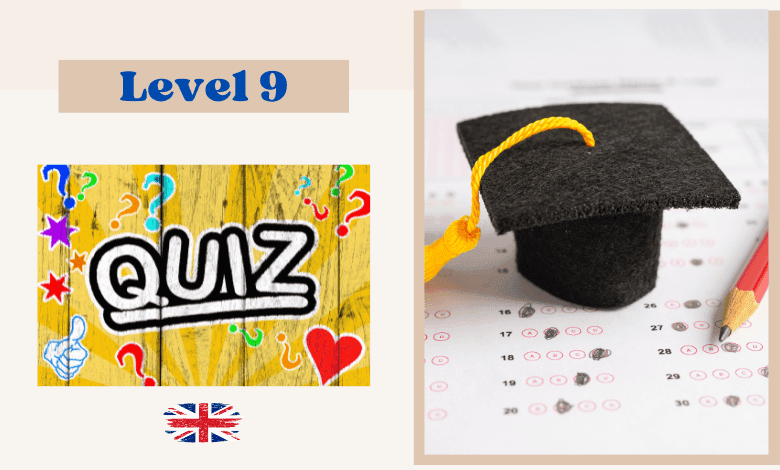 Free English vocabulary test online level 9