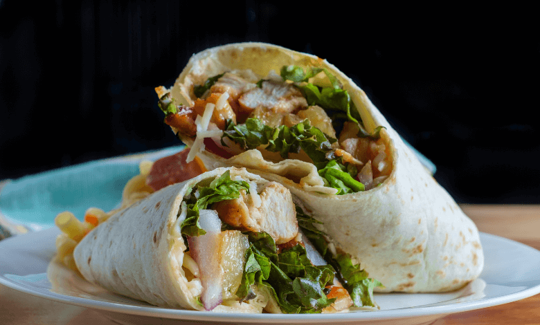 Lunch: Grilled Chicken Avocado Wrap