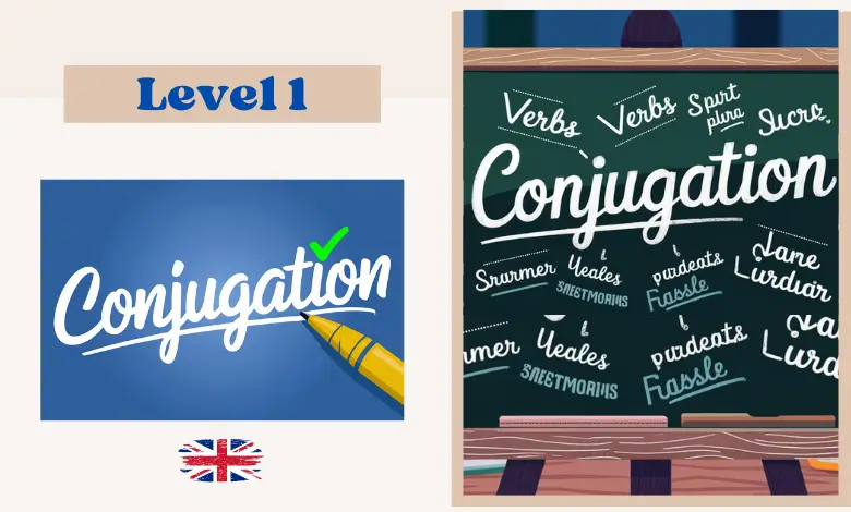 English Verb Conjugation Test, First Level - Try Now